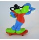 PUPAZZO IN GOMMA WALT DISNEY - PIPPO SULLO SKATEBOARD - 