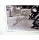 QUADRO CON FOTO E DEDICA DEL PILOTA MOTOCICLISTA GILERA 