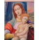 QUADRO SU CARTONCINO - ACQUARELLO - MADONNA CON BAMBINO - ANNI '50/'60