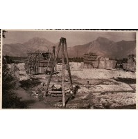 RARA FOTOGRAFIA DI VENAFRO ISERNIA - FIUME VOLTURNO - 1951 - PERFORAZIONI PONTE