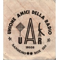 RARO ADESIVO - UNIONE AMICI DELLA RADIO SANREMO - 18038