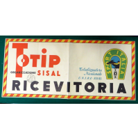 RARO MANIFESTINO TOTIP SISAL - RICEVITORIA - 1949 / 49 X 22 CM