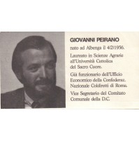 SANTINO 1983 ELEZIONI AMMINISTRATIVE ALBENGA LIBERTAS D.C. - PEIRANO