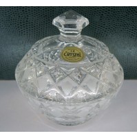 SCATOLINA IN CRISTALLO C.K. CRYSTAL CZECH REPUBLIC 24% PbO - HAND CUT -  (VPP)