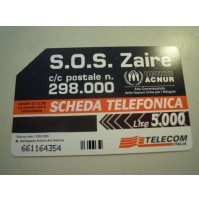 SCHEDA TELEFONICA TELECOM - S.O.S. ZAIRE - 32-109