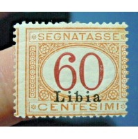 SEGNATASSE LIBIA 60 CENTESIMI - FRANCOBOLLO COLONIE ITALIANE - 