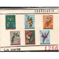 SERIE SERIETTA FRANCOBOLLI - JUGOSLAVIA FIORI -   C13-113