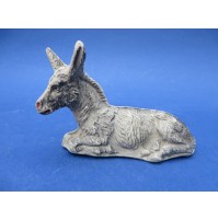 STATUINA DEL PRESEPE IN CARTAPESTA - ASINO ASINELLO - ALTEZZA 5,5 Cm