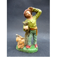 STATUINA DEL PRESEPE IN CARTAPESTA ? - BOSCAIOLO - ALTEZZA : 8,6 CM