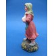 STATUINA DEL PRESEPE IN CARTAPESTA - DONNA CON PAPERA -