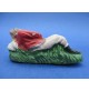 STATUINA DEL PRESEPE IN CARTAPESTA - RAGAZZO CHE DORME -LUNGHEZZA 8,5 Cm