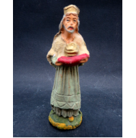 STATUINA DEL PRESEPE IN CARTAPESTA  - RE MAGIO - ALTEZZA : 9,5 CM