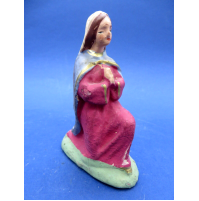 STATUINA DEL PRESEPE IN GESSO - MADONNA MARIA -