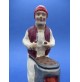 STATUINA DEL PRESEPE IN GESSO - VINTAGE - CASTAGNE -