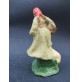 STATUINA DEL PRESEPE IN PASTA - CONTADINA CON PECORA PECORELLA -