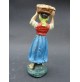 STATUINA DEL PRESEPE IN PASTA - RAGAZZA CON CESTA SULLA TESTA -