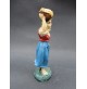 STATUINA DEL PRESEPE IN PASTA - RAGAZZA CON CESTA SULLA TESTA -