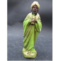 STATUINA DEL PRESEPE IN PASTA - RE MAGIO BALDASSARRE -