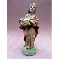 STATUINA DEL PRESEPE IN PASTA - RE MAGIO - H. 11,5 Cm