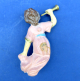 STATUINA DEL PRESEPE IN PLASTICA -- ANGELO CON TROMBA -- ALTEZZA 8,5 Cm