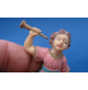 STATUINA DEL PRESEPE IN PLASTICA -- ANGELO CON TROMBA -- ALTEZZA 8,5 Cm