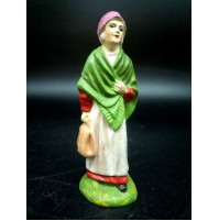 STATUINA DEL PRESEPE IN PLASTICA - CONTADINO CON BORSA - 