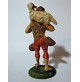 STATUINA DEL PRESEPE IN PLASTICA - PASTORE CON PECORELLA SULLE SPALLE - 