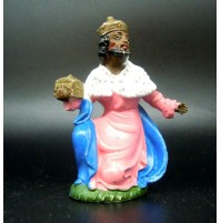 STATUINA DEL PRESEPE IN PLASTICA - RE MAGIO BALDASSARRE - -