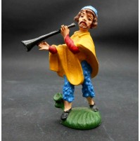 STATUINA DEL PRESEPE IN PLASTICA - SUONATORE DI TROMBA - 