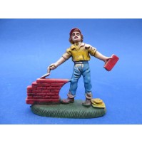 STATUINA DEL PRESEPE IN PLASTICA - VINTAGE - MURATORE