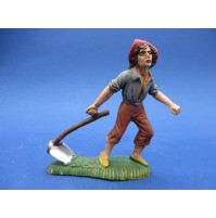 STATUINA DEL PRESEPE IN PLASTICA - VINTAGE - ZAPPATORE