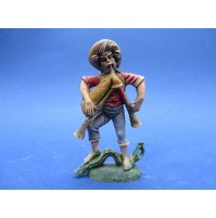 STATUINA DEL PRESEPE IN PLASTICA -- ZAMPOGNARO -- ALTEZZA 7 Cm