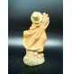 STATUINA DEL PRESEPE IN RESINA - CONTADINO CON CESTO DI FRUTTA - ALTEZZA : 14 Cm