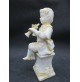 STATUINA IN CERAMICA - SUONATORE DI FLAUTO - ALTEZZA : 16,5 CM