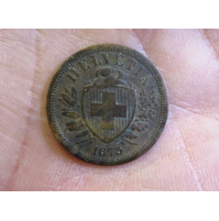 Switzerland Helvetia - 2 Rappen 1875 -