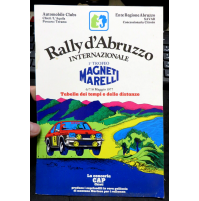 TABELLA DELLE DISTANZE - RALLY D'ABRUZZO INTERNAZIONALE - MAGGIO 1977