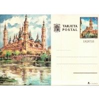 TARJETA POSTAL - ESPANA SPAGNA - IGLESIA BASILICA DEL PILAR ZARAGOZA 