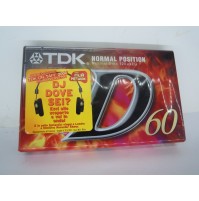 TDK D-60EB Audio Cassetta a nastro NUOVO e SIGILLATO MUSICASSETTA -
