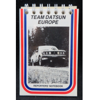 TEAM DATSUN EUROPE - REPORTERS' NOTEBOOK - SALONEN POND DAWSON RALLY RALLYE