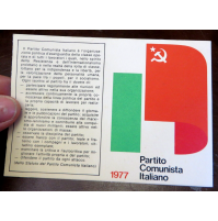 TESSERA PARTITO COMUNISTA ITALIANO - 1977 -