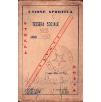 TESSERA UNIONE SPORTIVA STELLA ROSSA SAVONA - 1956/57