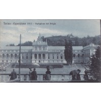 TORINO ESPOSIZIONE INTERNAZIONALE 1911 PADIGLIONE DEL BELGIO VIAGGIATA 9-134