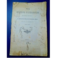 TRE ORAZIONI PANEGIRICHE DETTE IN GENOVA DAL VESCOVO DI VENTIMIGLIA - ANNO 1882
