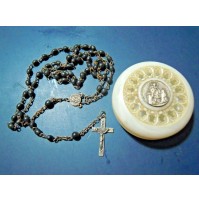 VECCHIO ROSARIO - VINTAGE - CROCIFISSO GESU' CRISTO CON BOX -