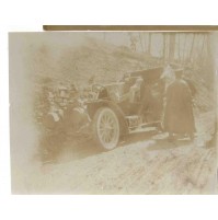 VERA FOTO AUTOMOBILE ANNO 1906 TOUR NICE ROMA, LANCIA ? FIAT ? ALFA ROMEO ? 2-3A