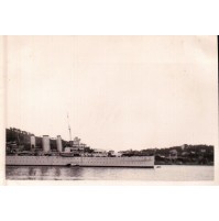 VERA FOTO - NAVE DA GUERRA MILITARE A Villefranche-sur-Mer - 1930ca