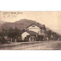 VG 1926 - CARTOLINA DI LUSERNA SAN GIOVANNI - INTERNO STAZIONE - TORINO