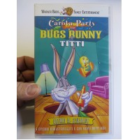 VHS - CAROTA PARTY CON BUGS BUNNY & TITTY - OCCHIO AL CANARINO -