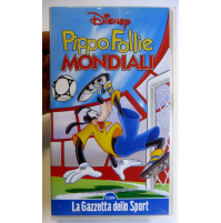 VHS WALT DISNEY - PIPPO FOLLIE MONDIALI - LA GAZZETTA DELLO SPORT