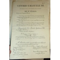 VITTORIO EMANUELE III PROMOZIONE SERGENTE A SOTTOTENENTE GENIO 1902